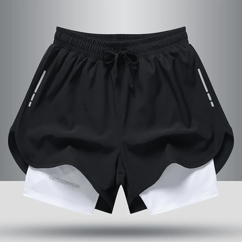 

2022 Summer Cargo Running Shorts Men Plus Size Knee Length Straight Short Pants Male Solid Loose Athletic Casual Shorts