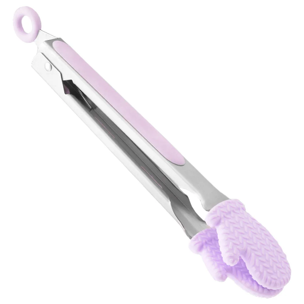 

Bread Clip Plier Baking Food Tongs Silicone Buffet Multi-function Dessert Barbecue Silica Gel Kitchen Essential