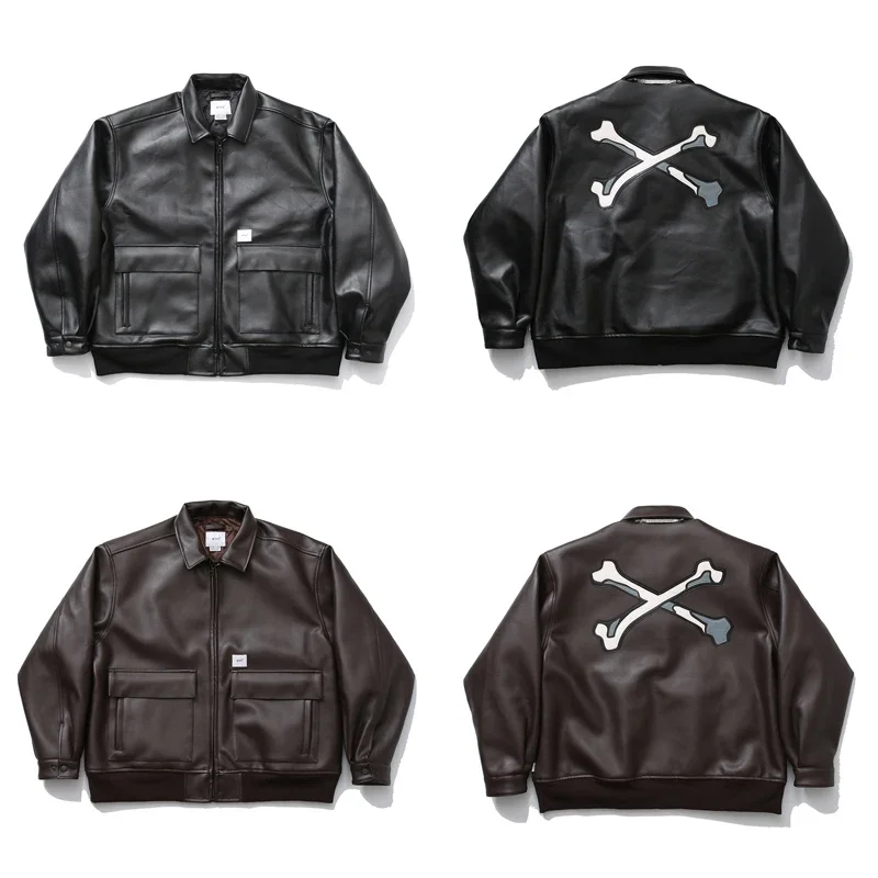 Куртка Мужская/женская кожаная в стиле пэчворк 24 шт.