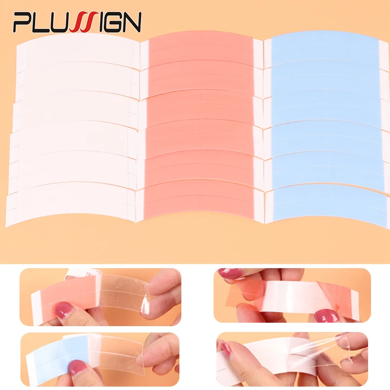 Plussign Super Hold Hair Extension Tape Clear Double Side Wig Adhesive Tapes For All Tape Hair Extension Hair Glue For Lace Wig