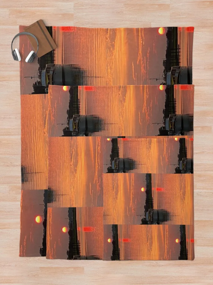 Фланелевое одеяло с закатом в Южной Каролине