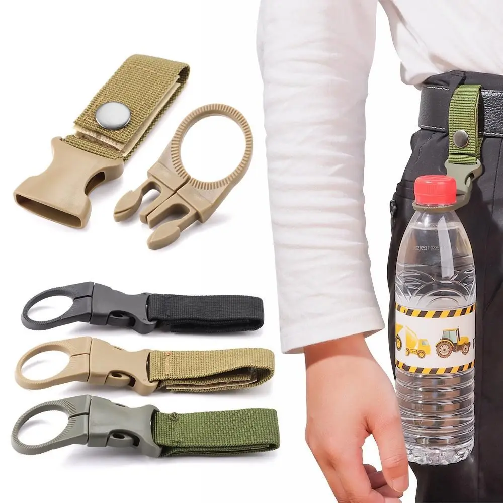 

1PC Water Bottle Buckle Carabiner Belt 3colors Webbing Hanger Hookfor Outdoor Climbing Mountaineering Hiking Tools