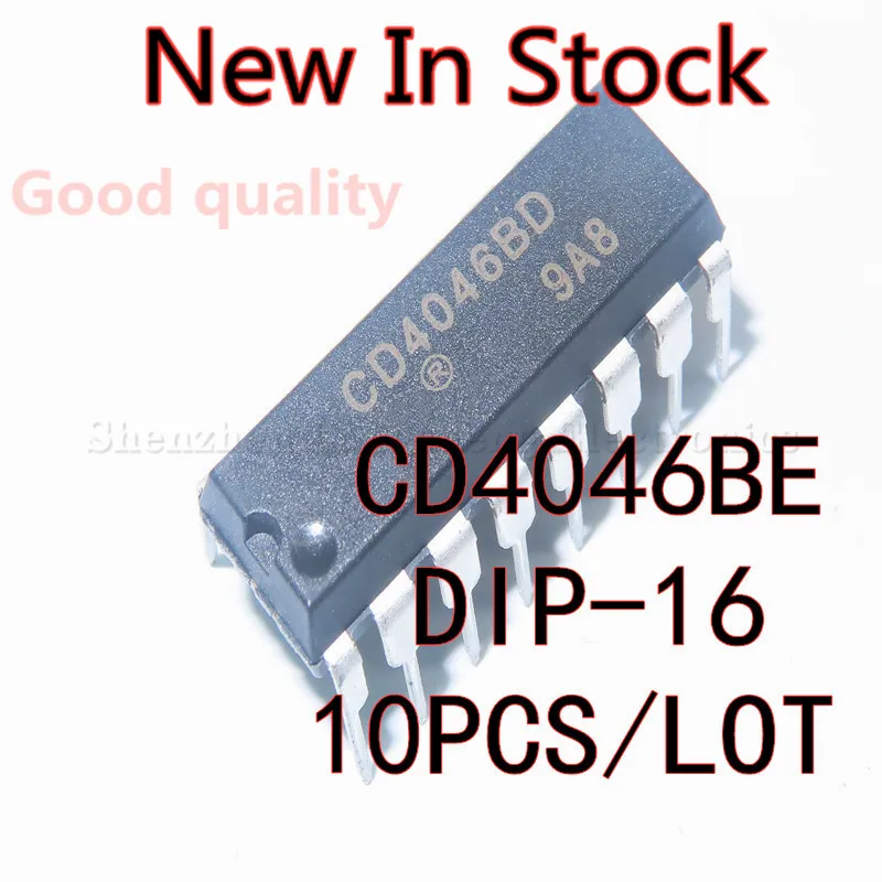 10 шт./лот Новый CD4046BE CD4046 DIP-16 CMOS PLL микросхема | Электронные компоненты и