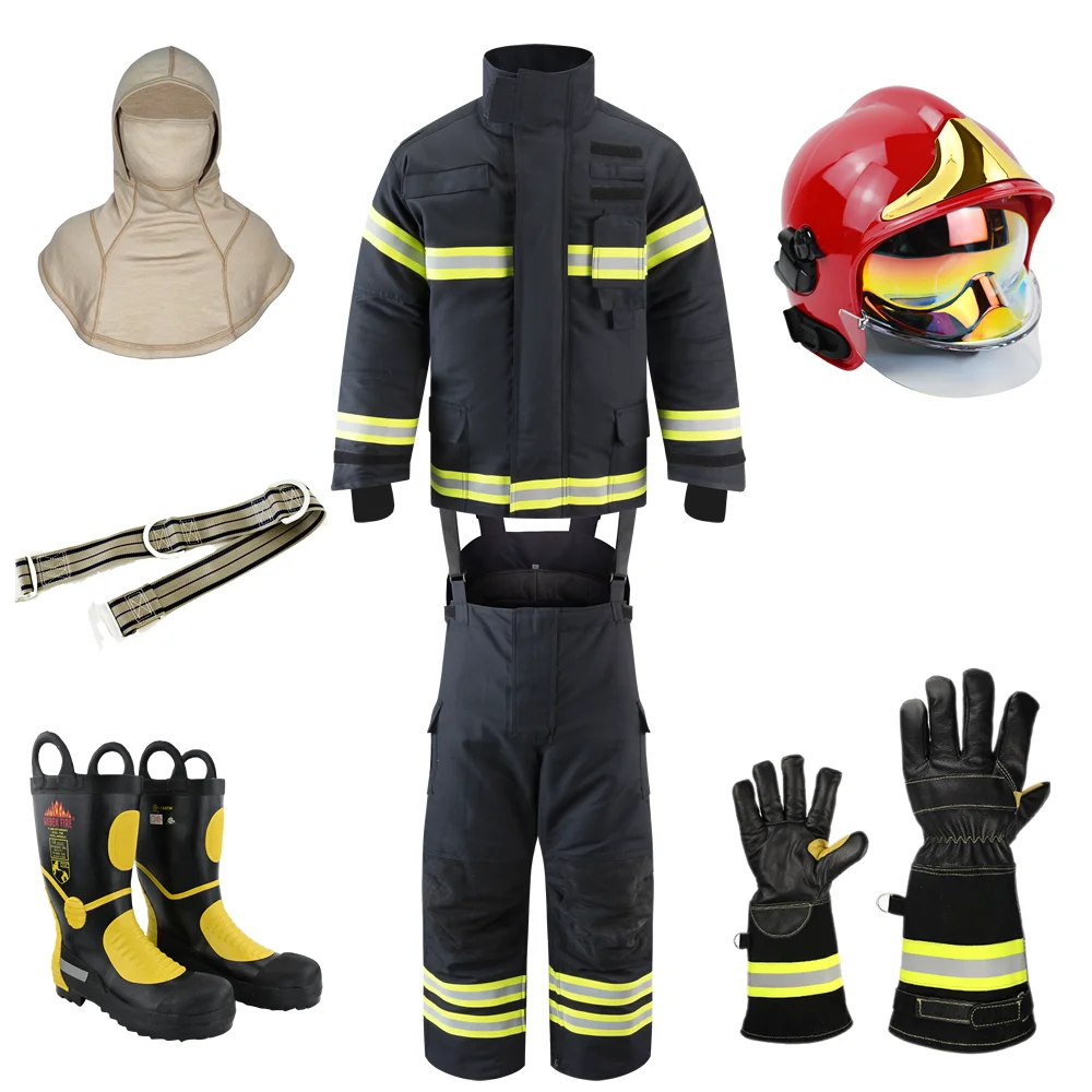 ANBEN FIRE NFPA1971 и EN469 Полный комплект пожарных костюмов цвета хаки со стандартным