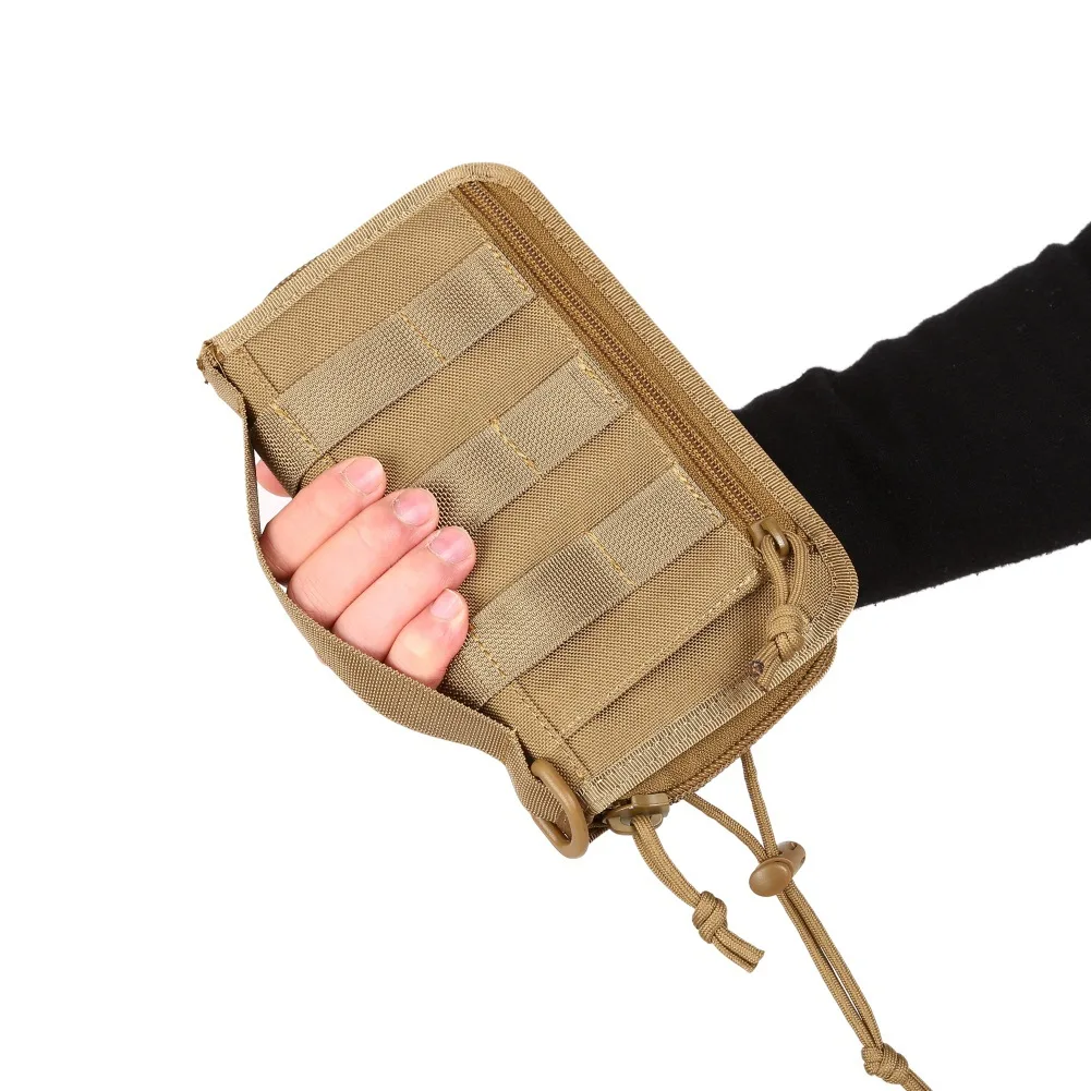 

Tactical Molle Wallet EDC Money Holder Rodeo Checkbook Military Wallet Key Ring Credit Card Organizer Phone Case Zipper Coin Bag