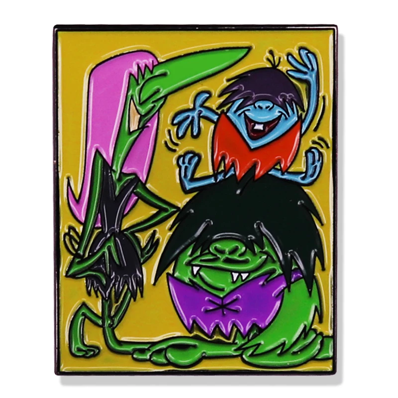 

The Gruesomes By Looneylion Enamel Pin Cartoon Brooch Anime Badge Lapel Pins for Backpack Jewelry Accessories
