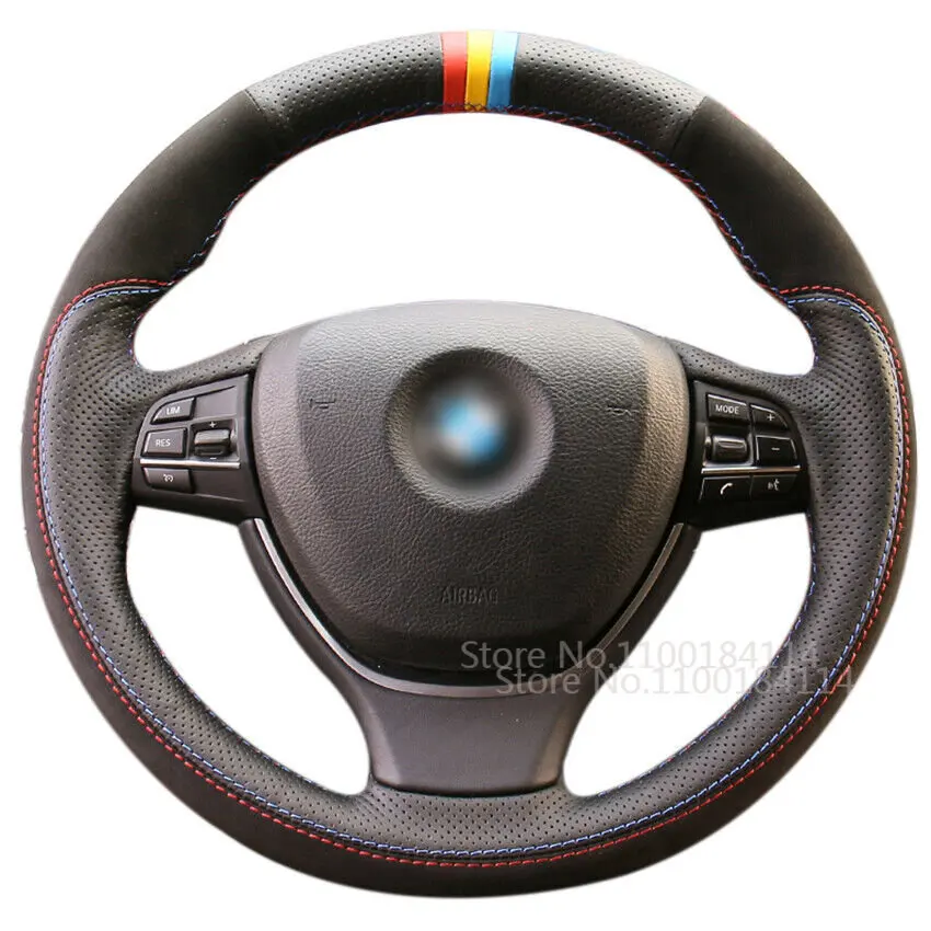 

Аксессуары для интерьера BMW F20 F45 F30 F31, черная замша, кожа ручной работы