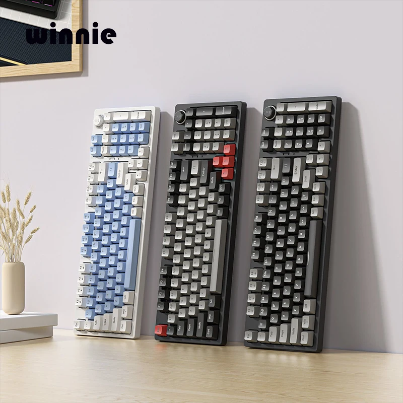 Игровая механическая клавиатура Zifriend, 98 клавиш, USB-подключение, игровая клавиатура для мальчиков, популярная сменная игровая клавиатура Rgb Backnight
