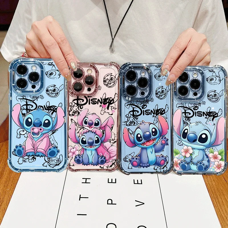 Фото Прозрачный чехол Disney Stitch для Huawei Honor 600 400 Lite Pro X9D X9A X9B X8C X8B X8A X7D X7A X6C X6A X5B X6D 5G, милый чехол для телефона №1