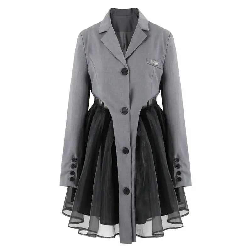 Женский комплект из 2 предметов Y2K асимметричное платье миди с длинным рукавом в