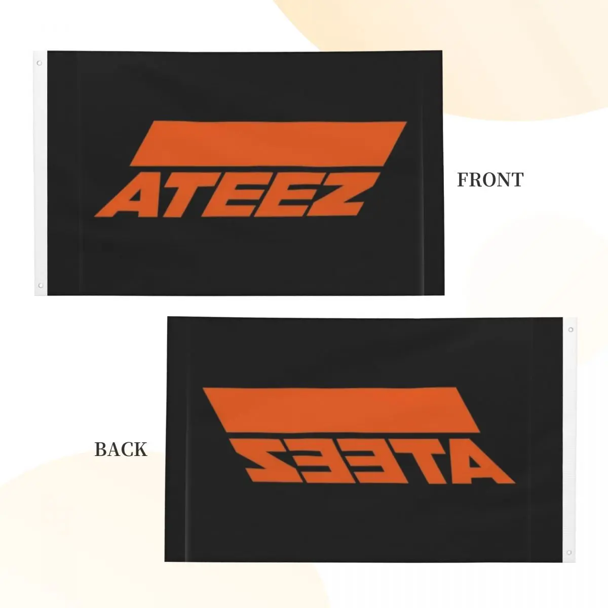 ATEEZ декор с флагами 3x 5FT винтажный декоративный устойчивый к выцветанию легкий