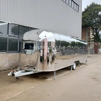 new design large ice cream mobile food truck hot dog food trailer