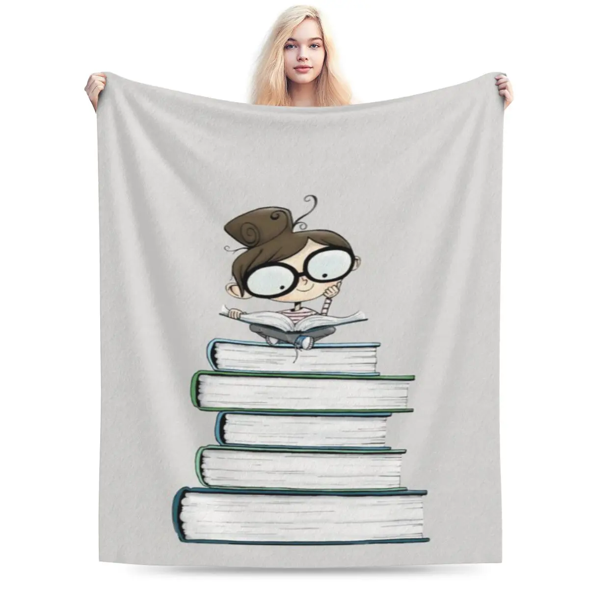 Ультрамягкое одеяло из микрофлиса Itty Bitty Book Lover