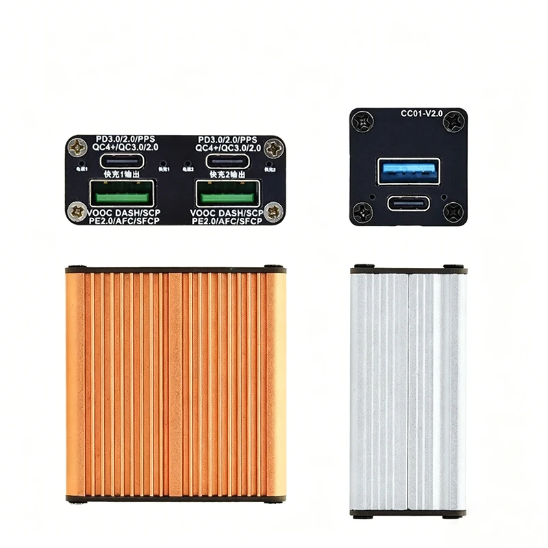 Модуль быстрой зарядки PD140W с двумя портами, многопротокольное настольное зарядное устройство с поддержкой PDQCAFCFCPVOOC (art.: 3920daec32cfe) - 3920daec32cfe