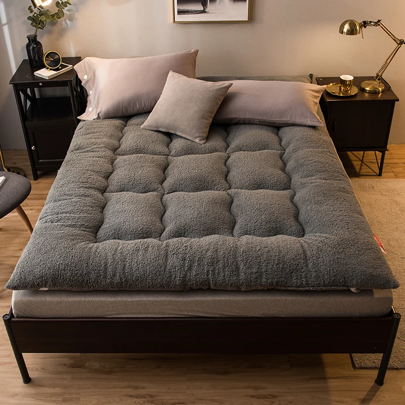 Бархатный матрас из ягненка утолщенная Подушка домашний татами для общежития