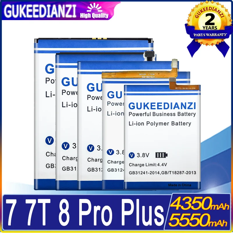 

Аккумулятор BLP699 BLP761 для OnePlus 1 + 7 7T 8 Pro A8000 7pro 8pro Nord N100 BE2011 BE2012,BE2015 BLP759 BLP813 7tpro, 4350/5550 мАч