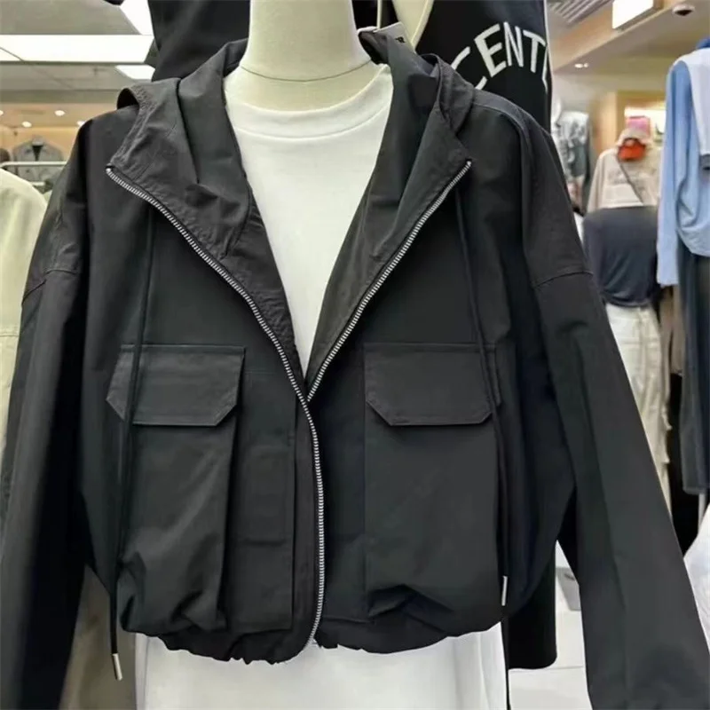 Европейская Осенняя Свободная куртка в стиле Харадзюку BF рабочая женская