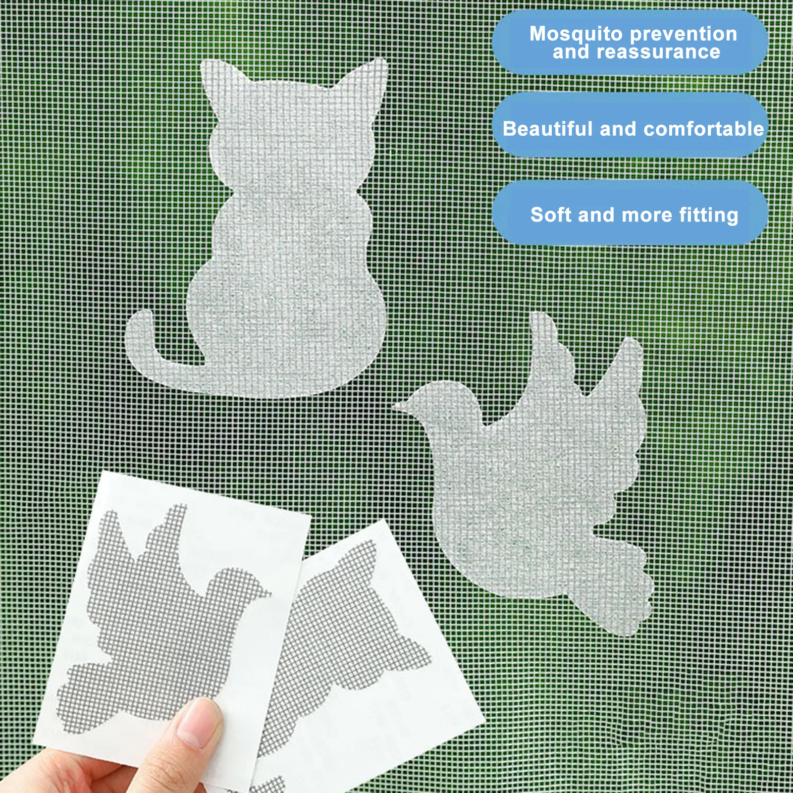 

Animal Shape Self-adhesive Screen Window Repair Hole Repair Window Anti-mosquito Strong Stick Mesh Mosquito Repair Tape Door Net
