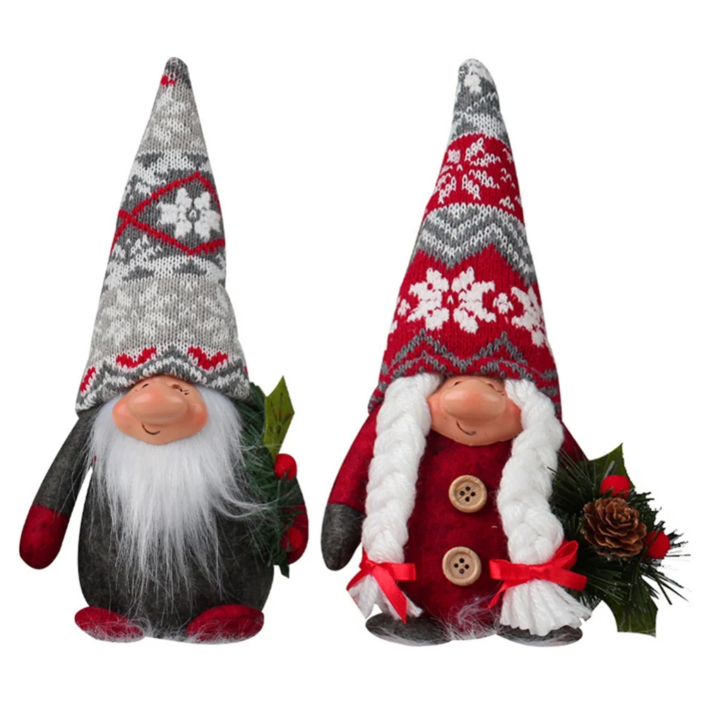 

Navidad 2022 Gift Christmas Gnomes Ornament Farmhous Santa Swedish Face Figurines Christmas Decorations for Home Noel Decor