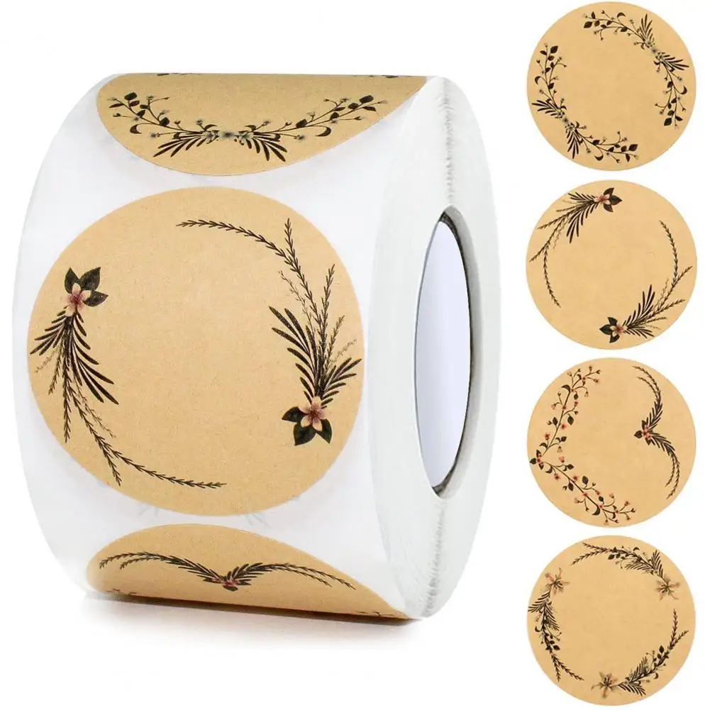 

No Residue 2 Styles Pre-cut Easy to Peel Off Sealing Sticker for Thanksgiving