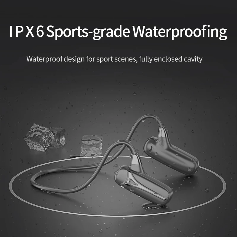 

With Microphone Bluetooth-compatible Tws Earbuds Hands-free Air Bone Conduction Headphones Sports Earphone Headset Waterproof