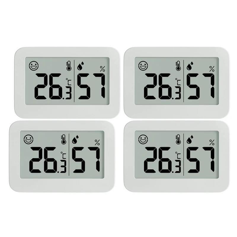 

Hot 4-Pack Mini Hygrometer Indoor Thermometer, Humidity Gauge With Celsius, Humidity Meter Digital Temperature Monitor