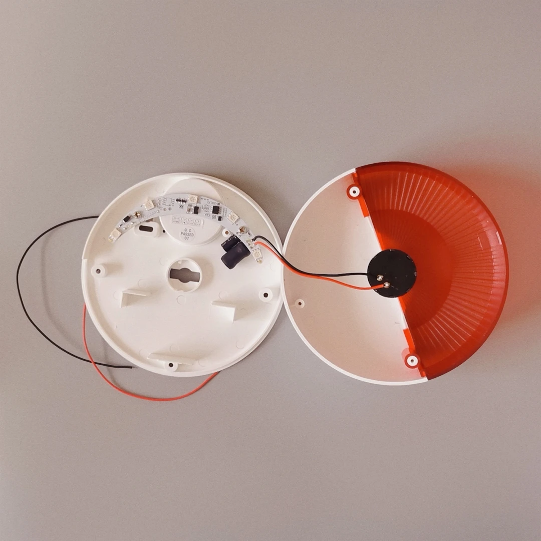 Проводная комнатная PIR-сирена звуковое и визуальное световое оповещение