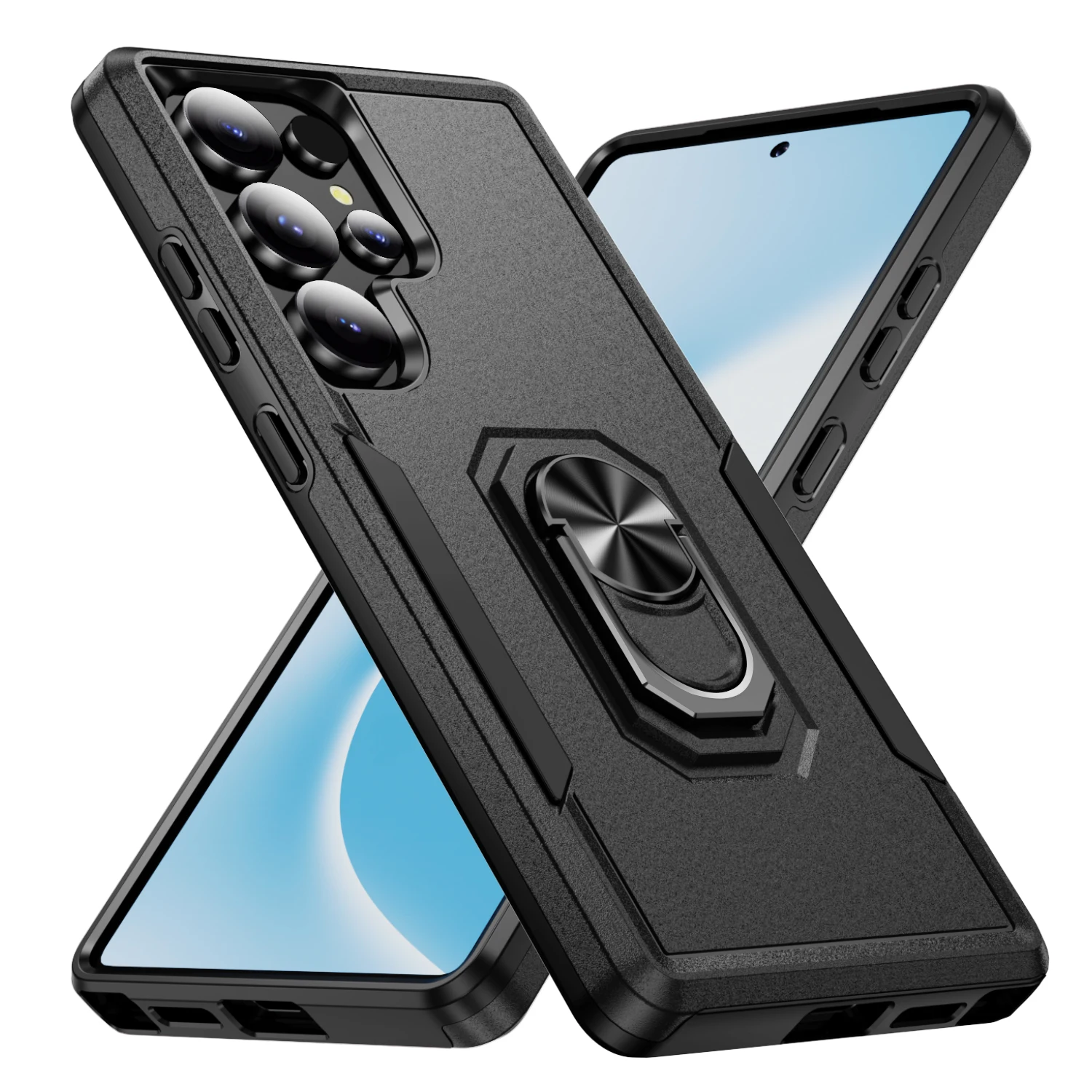 for Samsung S25 S24 Hard Strong Protective Cover Case Galaxy Ulta S23 Plus FE S22 S21 5G Stand Cases