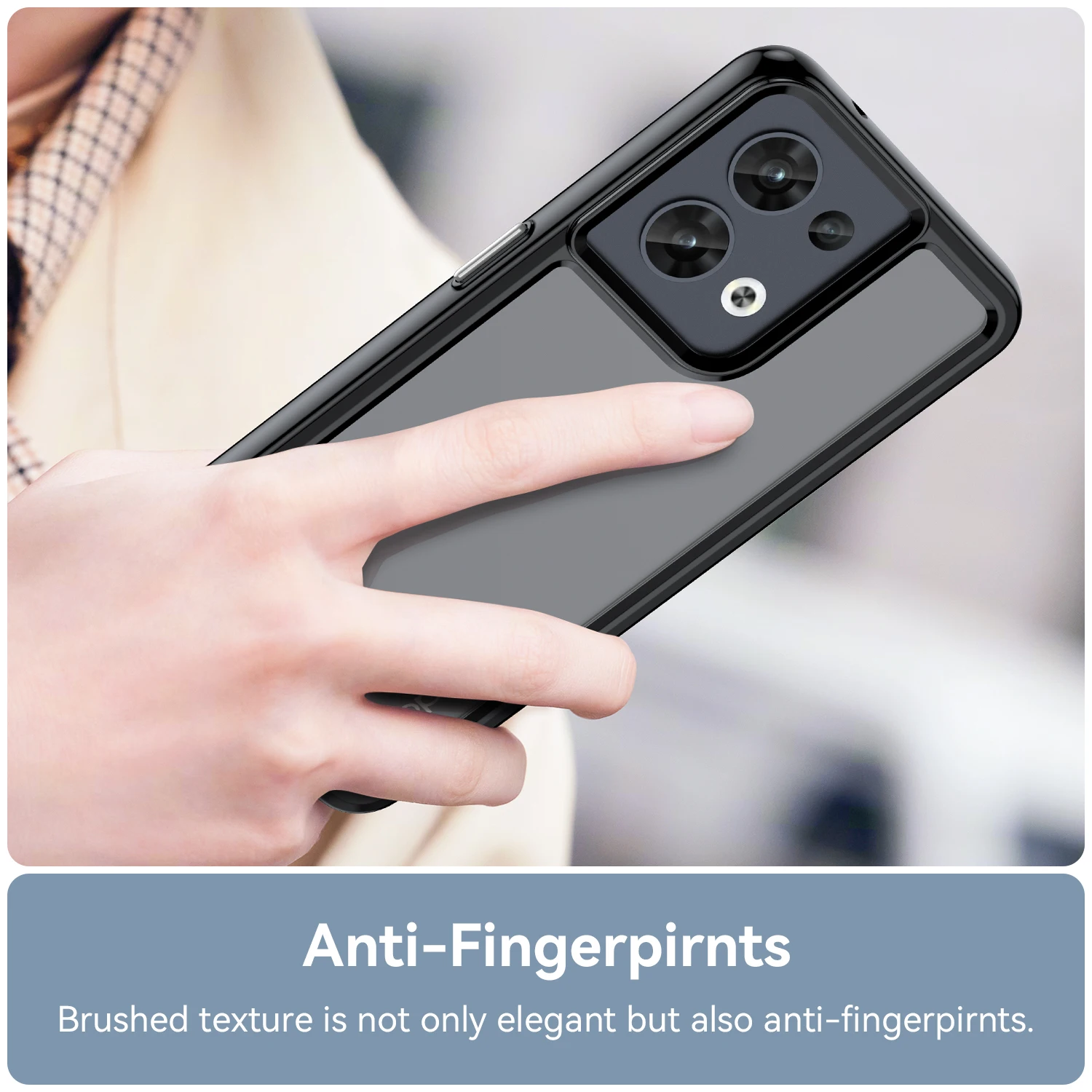 For OPPO Reno 8 5G Clear Case Reno 8 Cover Funda Shell Hard Translucent Soft Frame Shockproof Bumper For OPPO Reno 8