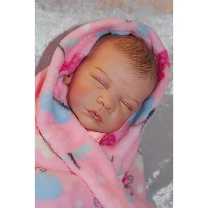 

50CM Already Painted Reborn Baby Dolls Romy Sleeping Girl Finished Newborn Baby Dolls Gift