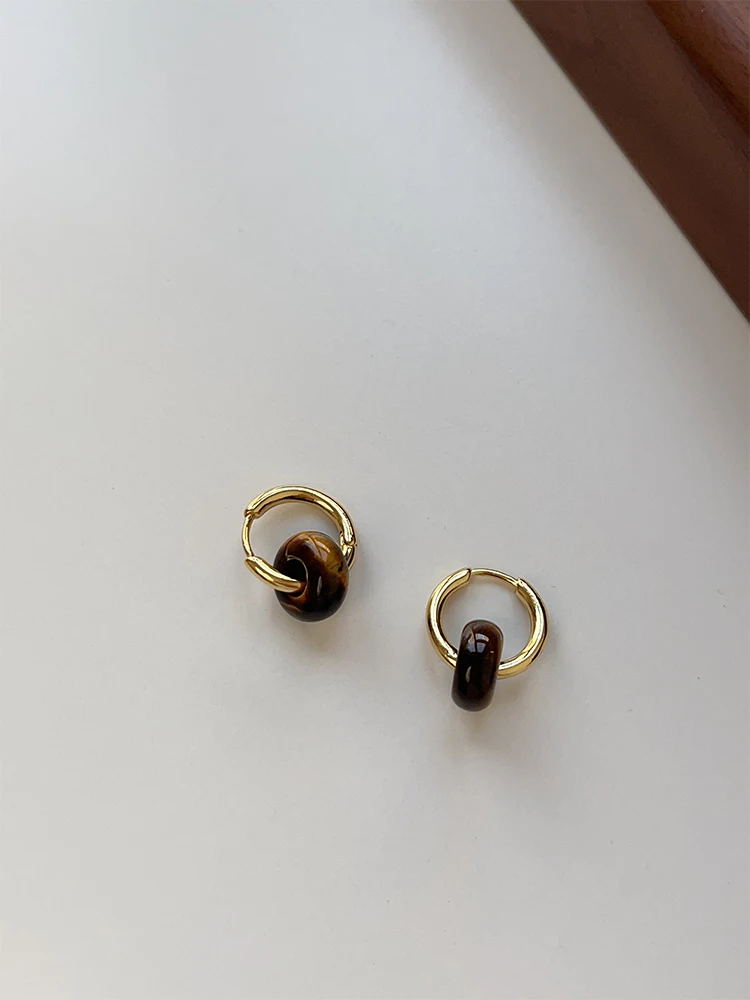 Ops осень и зима элегантный Maillard простые продвинутые натуральные тигровый глаз