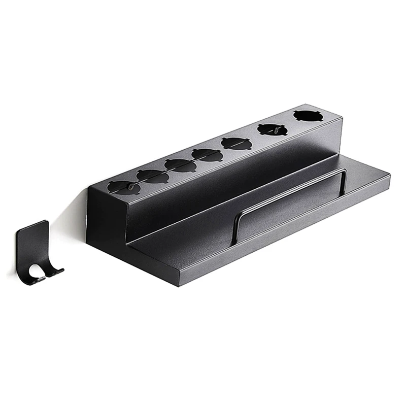 

AT69-подходит для настенного крепления полки для сушки и бигуди, стеллаж для хранения инструментов для ухода за волосами, ящик для хранения, а...