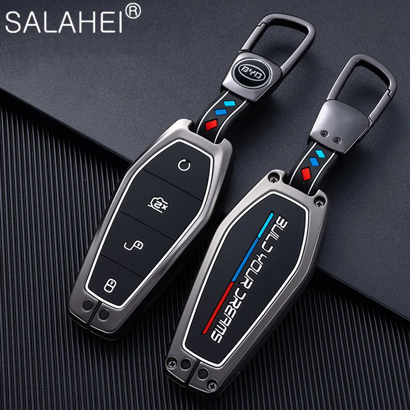 

Car Remote Key Cover Fob Case For BYD Atto 3 Yuan Song PRO Han EV Max Tang DM 2018 Qin PLUS S6 S7 G3 L3 M6 L6 E6 F0 F3 Keychain