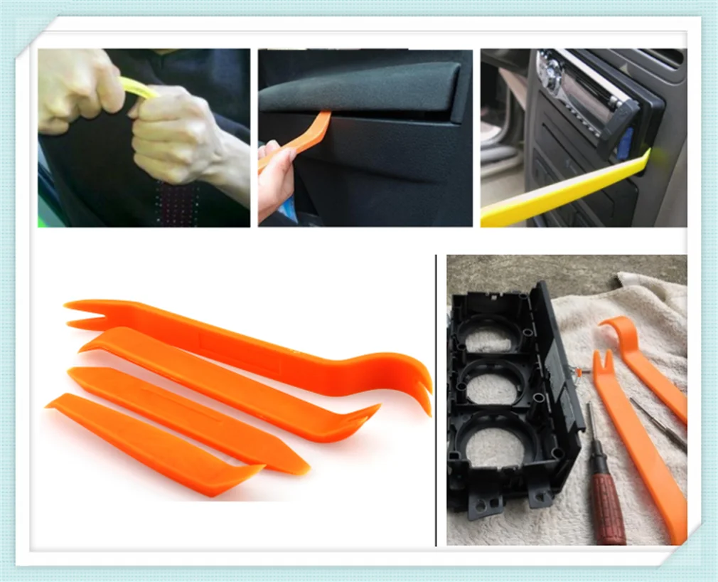 Универсальный 4 шт. инструмент для снятия автомобильной аудиосистемы