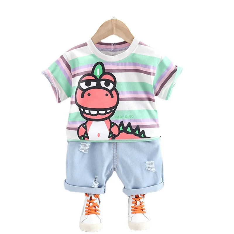 

New Summer Baby Clothes Suit Children Boys Girls Cartoon Fashion T-Shirt Shorts 2Pcs/Sets Toddler Casual Costume Kids Tracksuits
