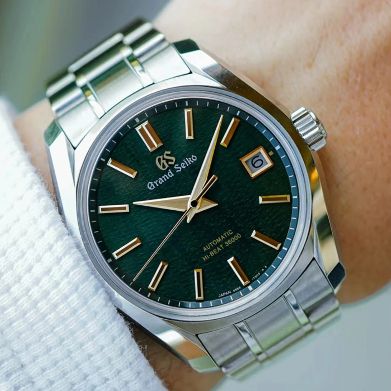 

Часы наручные Grand Seiko Мужские кварцевые, брендовые Роскошные спортивные деловые с ремешком из нержавеющей стали, с циферблатом 40 мм, t