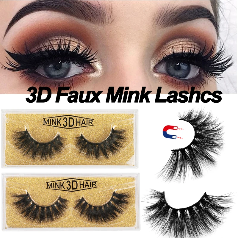 

3 пары, многоразовые самоклеящиеся накладные ресницы 3D норковые ресницы без остатков натуральные ресницы оптом ресницы для наращивания рес...