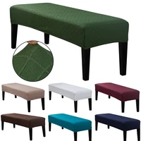 universal jacquard long bench cover spandex piano slipcover stretch all inclusive rectangular solid color stool footrest covers