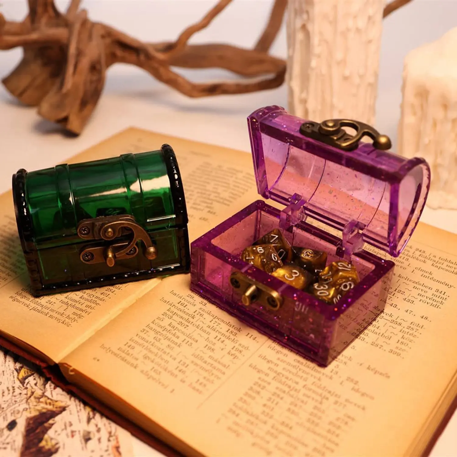 Коробка С Сокровищами и формы для игральных костей силиконовые хранения сундука