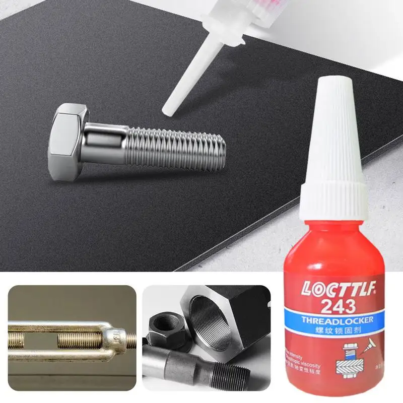

Threadlocker 10ml 243 Screw Adhesive Anaerobic Glue Anti-loose Seal Thread Lock Locking Seal Glue Medium Strength Threadlocker