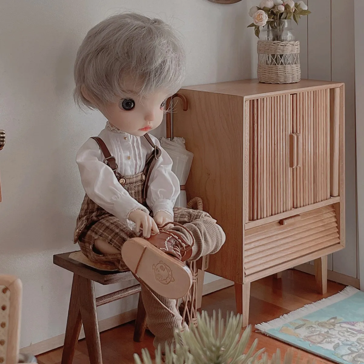 1/6 кукольный домик Bjd Ob11 миниатюрная мебель для кукольного домика мини-модель