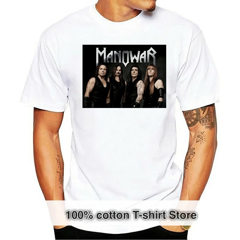 

Мужская футболка Manowar Rock Band Top Tour 2019, модная одежда с коротким рукавом