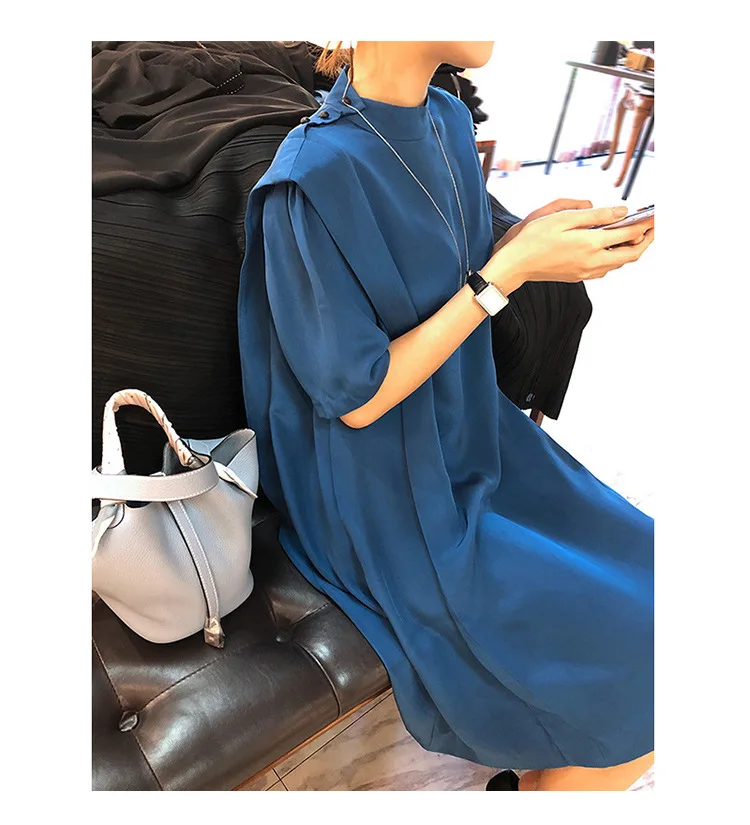 2023 New Style Spring And Summer High End Women Standing Collar Acetate Ceremonial Dress