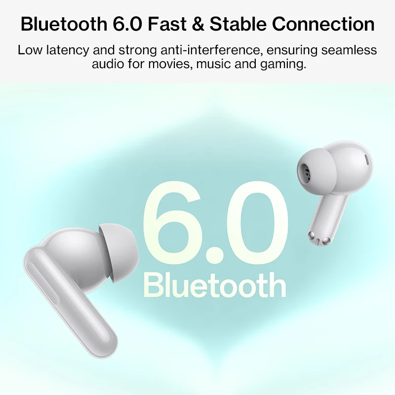 Фото Наушники OnePlus Nord Buds 4 Pro Global Version с Bluetooth 6.0, шумоподавлением до 55 дБ, до 54 часов работы, беспроводные наушники. №4