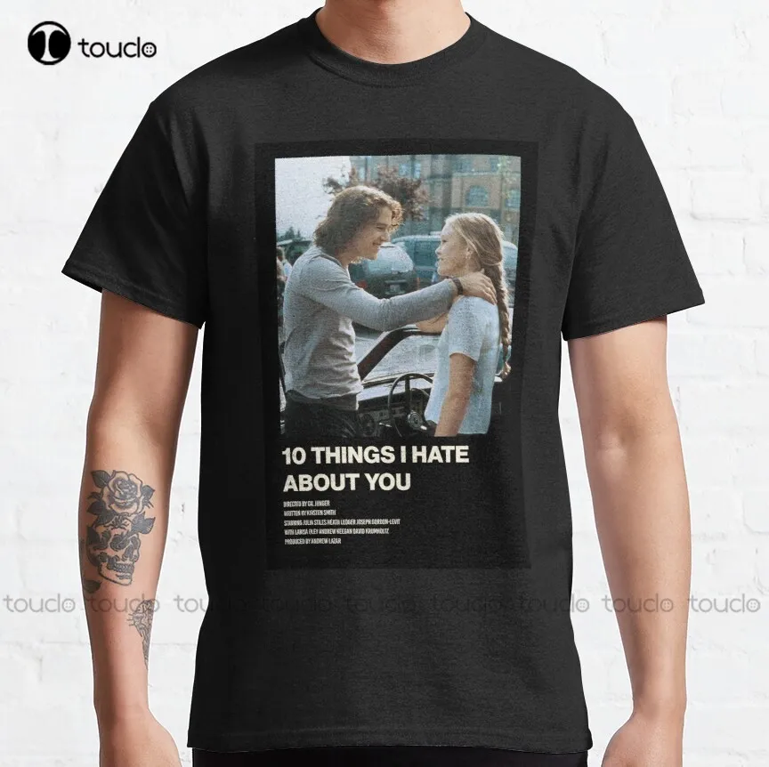 

10 Things I Hate About You John Travolta, Pulp Fiction, 90S, Retro, Vintage Classic T-Shirt Fashion Tshirt Summer Xs-5Xl Hip Hop
