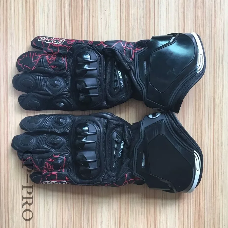 

NEW2023 In 7 Genuine Leather GP PRO Motorcycle Long Racing Driving Motorbike Original Cowhide Motocross Gloves