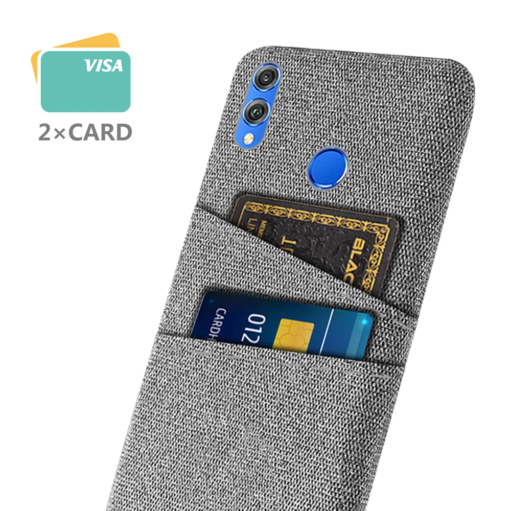 

Honor 8X Case For Huawei Honor 8X Max Coque Luxury Fabric Dual Card Phone Cover For On Honor 8X Honor 8XMAX Case 8 X Honor8X