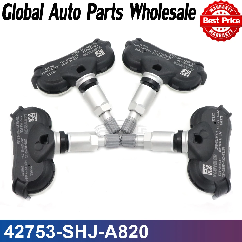 42753-SHJ-A820 Новый автомобильный датчик давления в шинах TPMS для Honda Ridgeline Odyssey Element 315