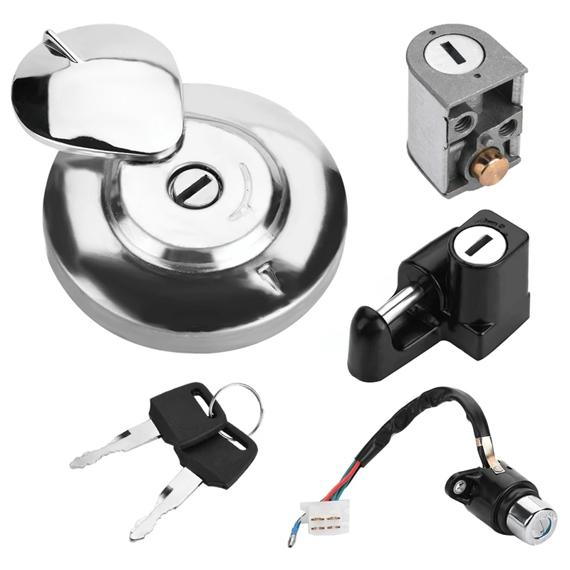 

Ignition Switch Fuel Gas Cap Cover Seat Helmet Lock Key Set For Honda CMX250 Rebel CA125 95-99
