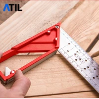 woodworking 25cm multifunction stainless steel metal square angle marking right ruler for joiner carpenter